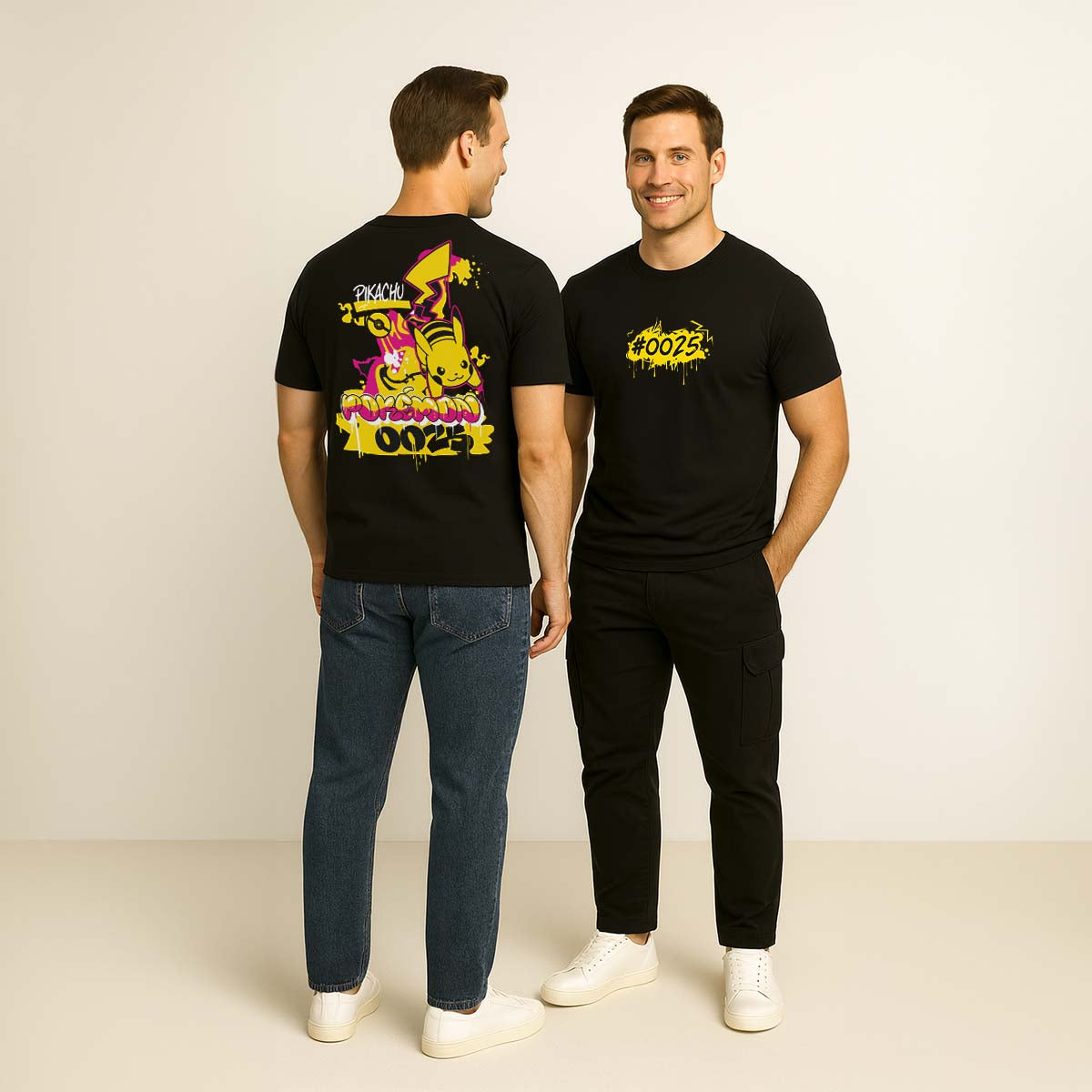 Playera Pokémon Pikachu Graffiti - Fan Army