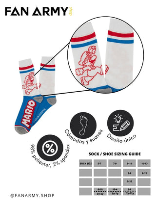 Calcetas de Super Mario 5 pares - Producto Oficial