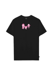 Playera Aggretsuko Hombre Mujer Negro Sanrio Original Tsubone y Kabae - Fan Army