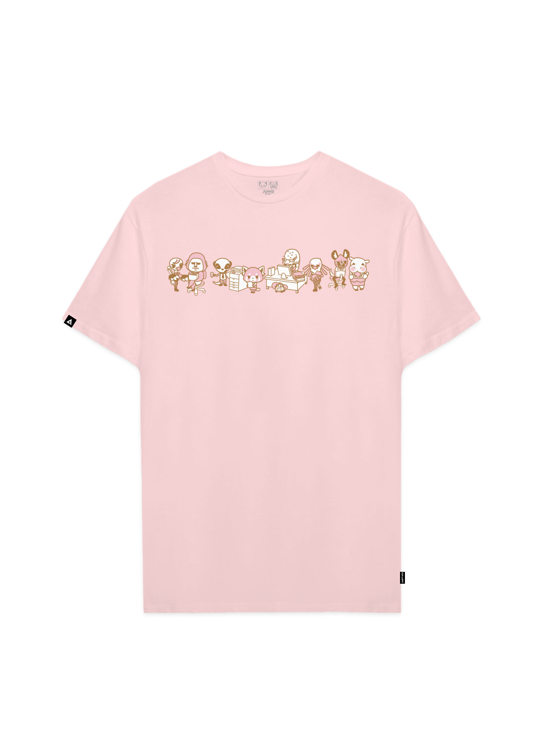 Playera Aggretsuko Hombre Mujer Rosa Sanrio Original Rage - Fan Army