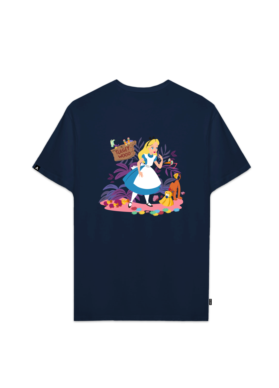 Playera Alicia en el país de las Maravillas Hombre Mujer Azul Marino Clásicos Disney Original That Way - Fan Army
