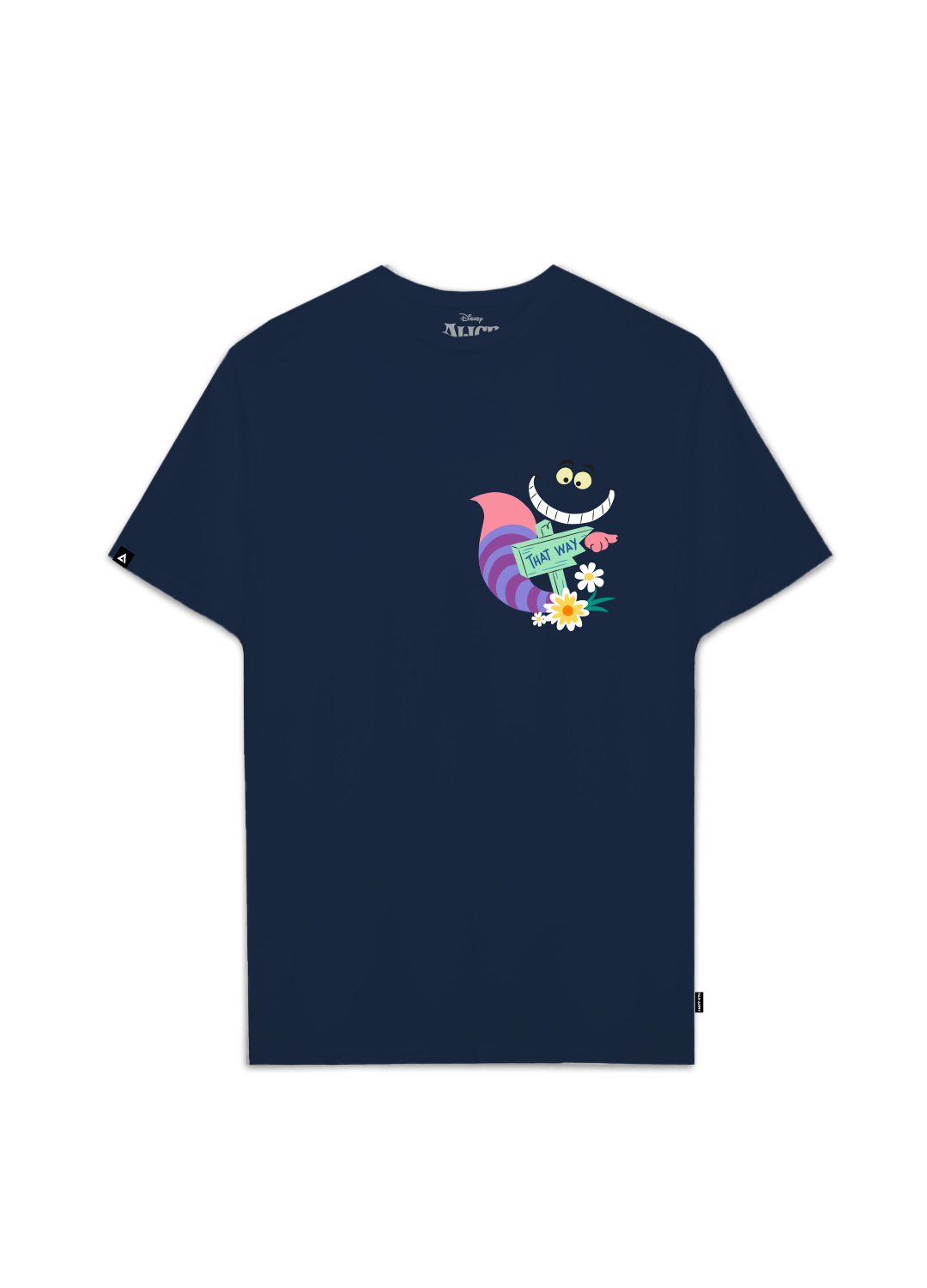 Playera Alicia en el país de las Maravillas Hombre Mujer Azul Marino Clásicos Disney Original That Way - Fan Army