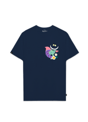 Playera Alicia en el país de las Maravillas Hombre Mujer Azul Marino Clásicos Disney Original That Way - Fan Army