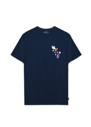 Playera Alicia en el país de las Maravillas Hombre Mujer Azul Marino Clásicos Disney Original Fiesta del té - Fan Army