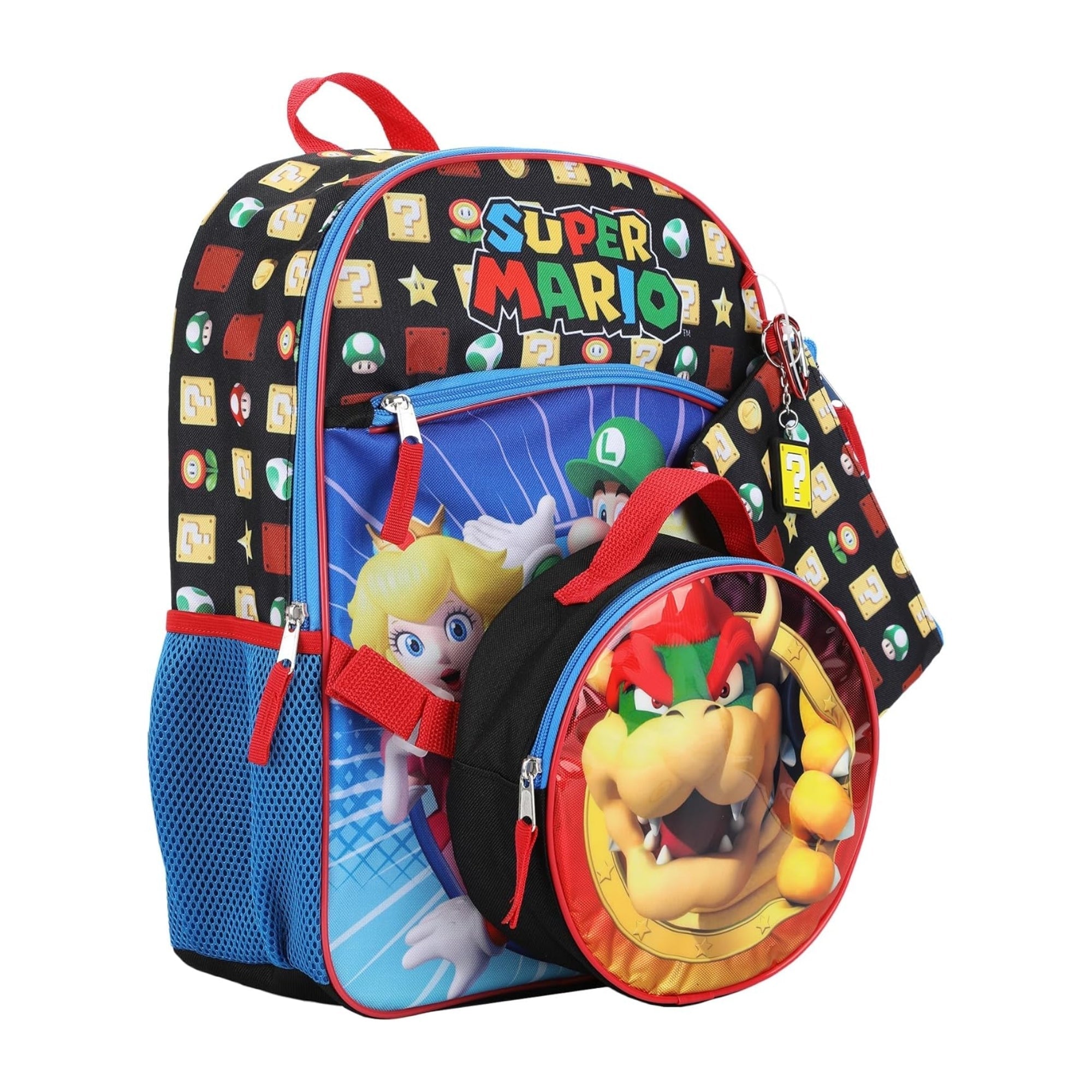 Super Mario Set 5 pza Mochila Bowser - Fan Army