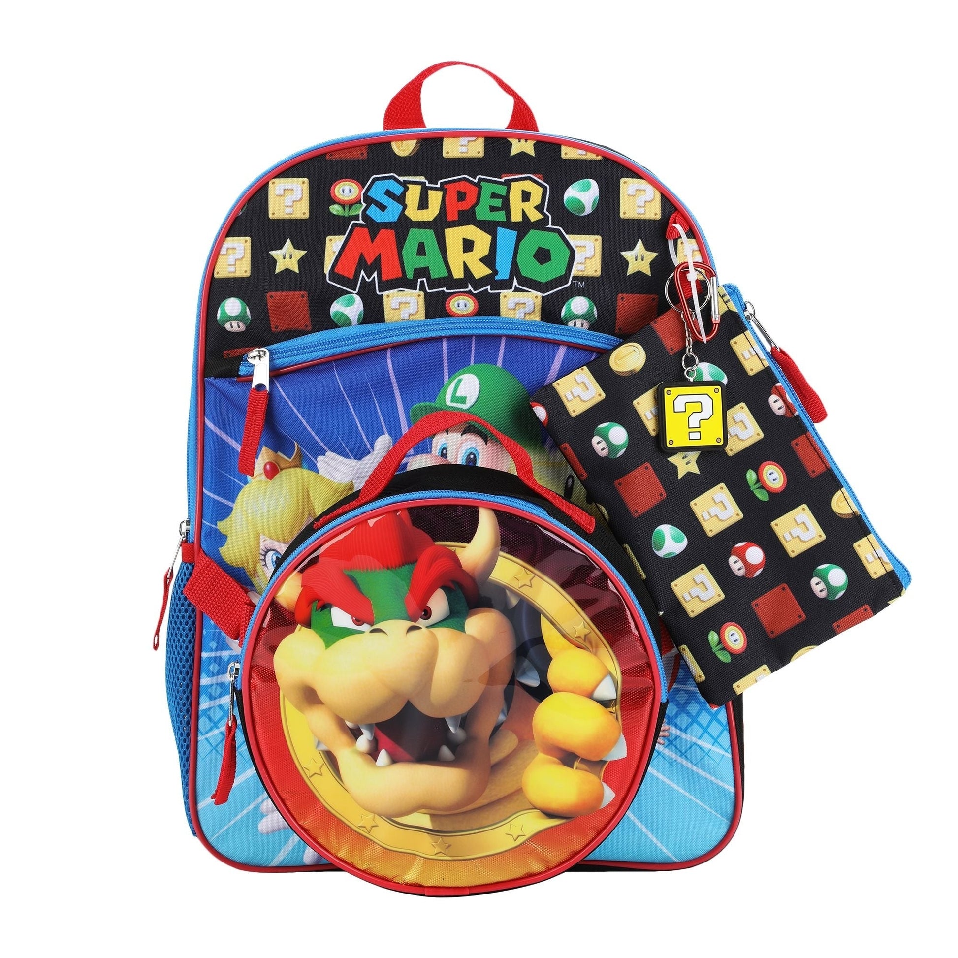 Super Mario Set 5 pza Mochila Bowser - Fan Army