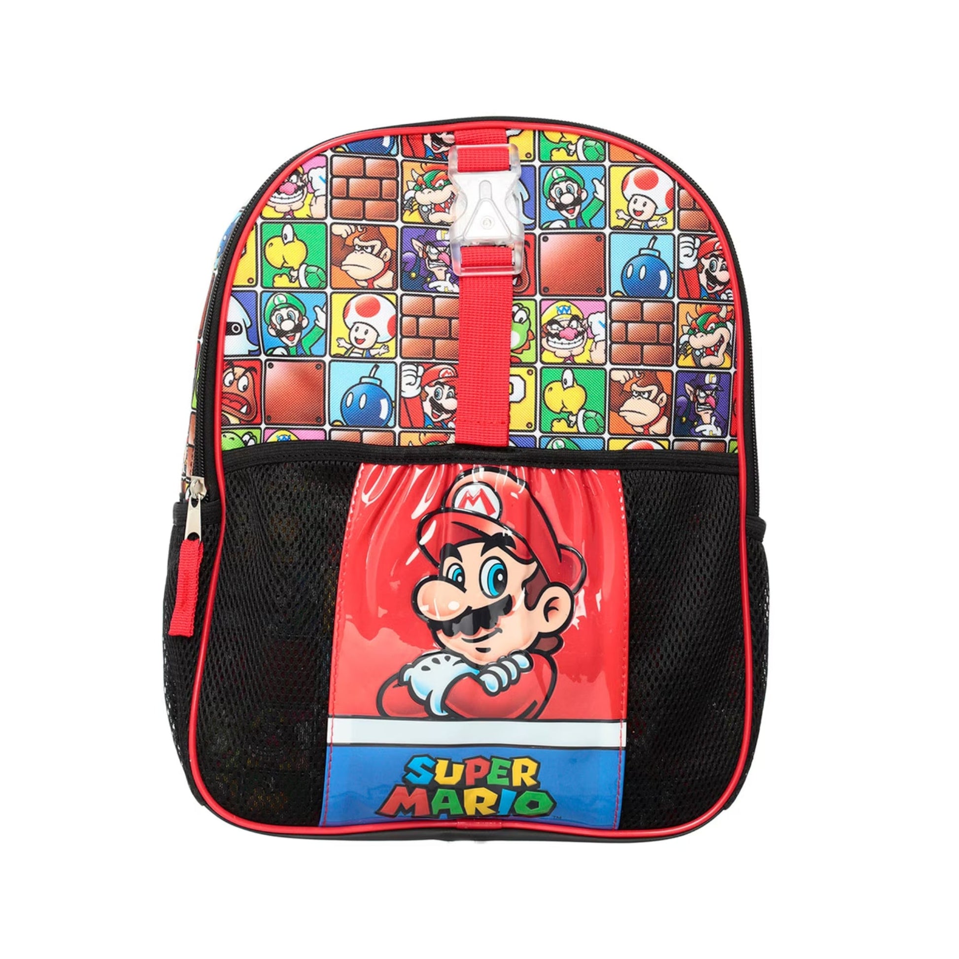 Súper Mario Set 4 Piezas: Mochila, lonchera, tote y lapicera - Fan Army