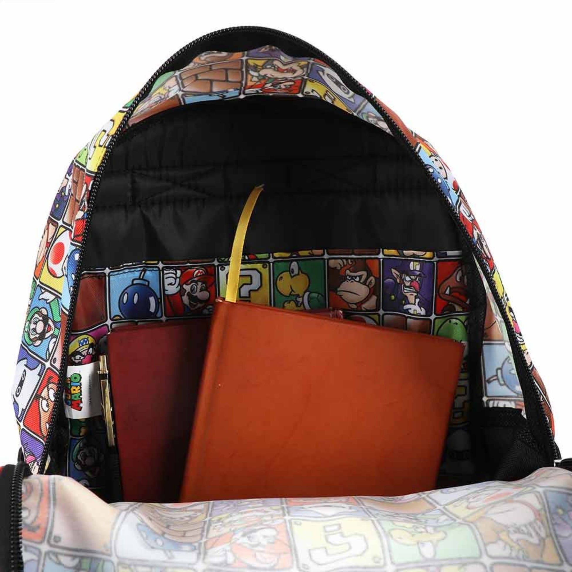 Súper Mario Set 4 Piezas: Mochila, lonchera, tote y lapicera - Fan Army