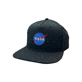 Gorra NASA Logo y estrellas con visera plana para niños