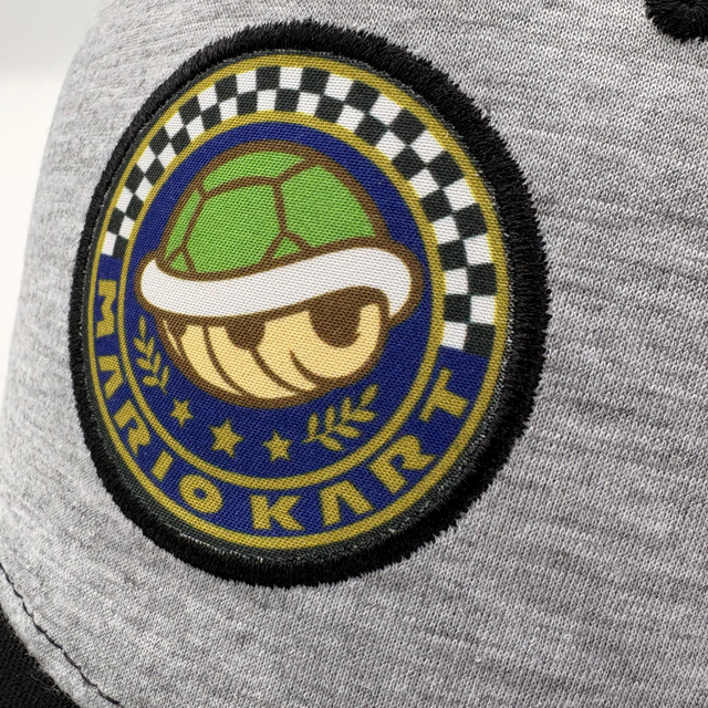 Gorra Super Mario Mario Kart Niño Gris y Negra Ajustable