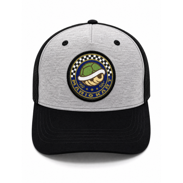 Gorra Super Mario Mario Kart Niño Gris y Negra Ajustable