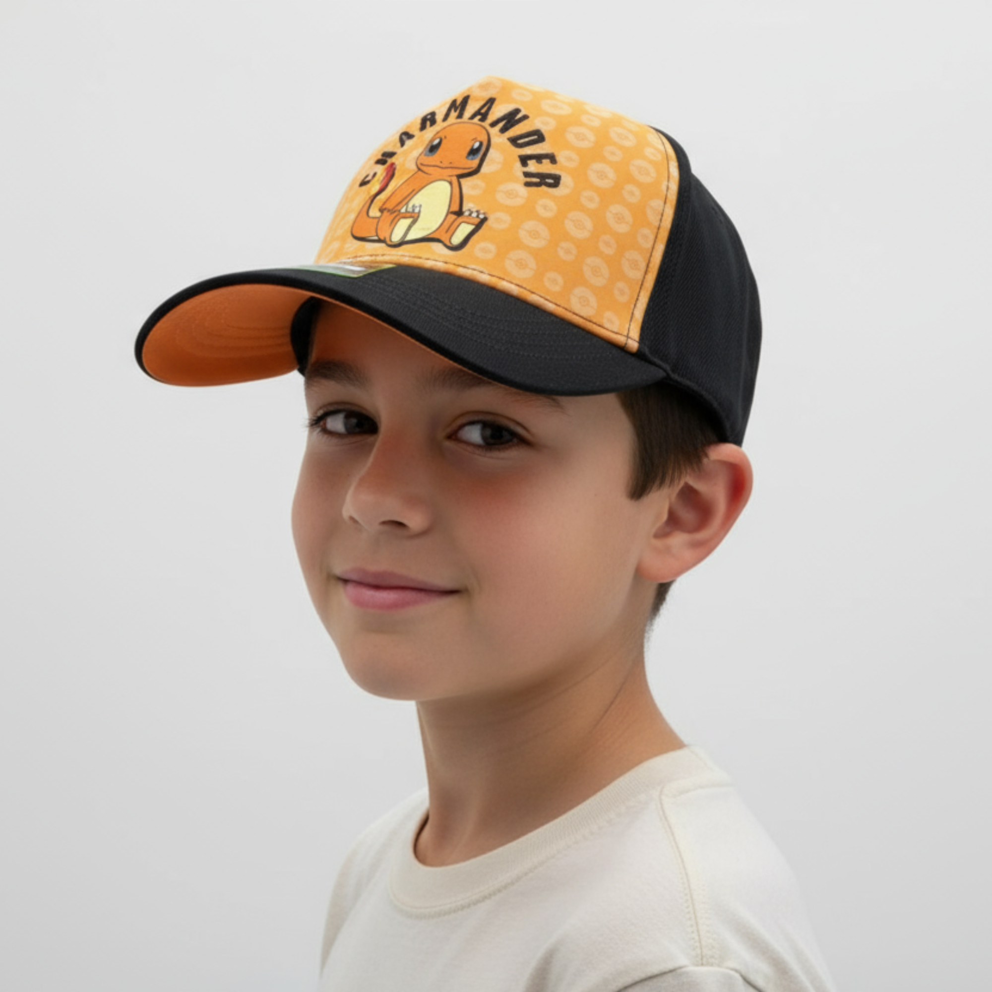 Gorra Infantil Pokémon Charmander Naranja y Negra - Fan Army