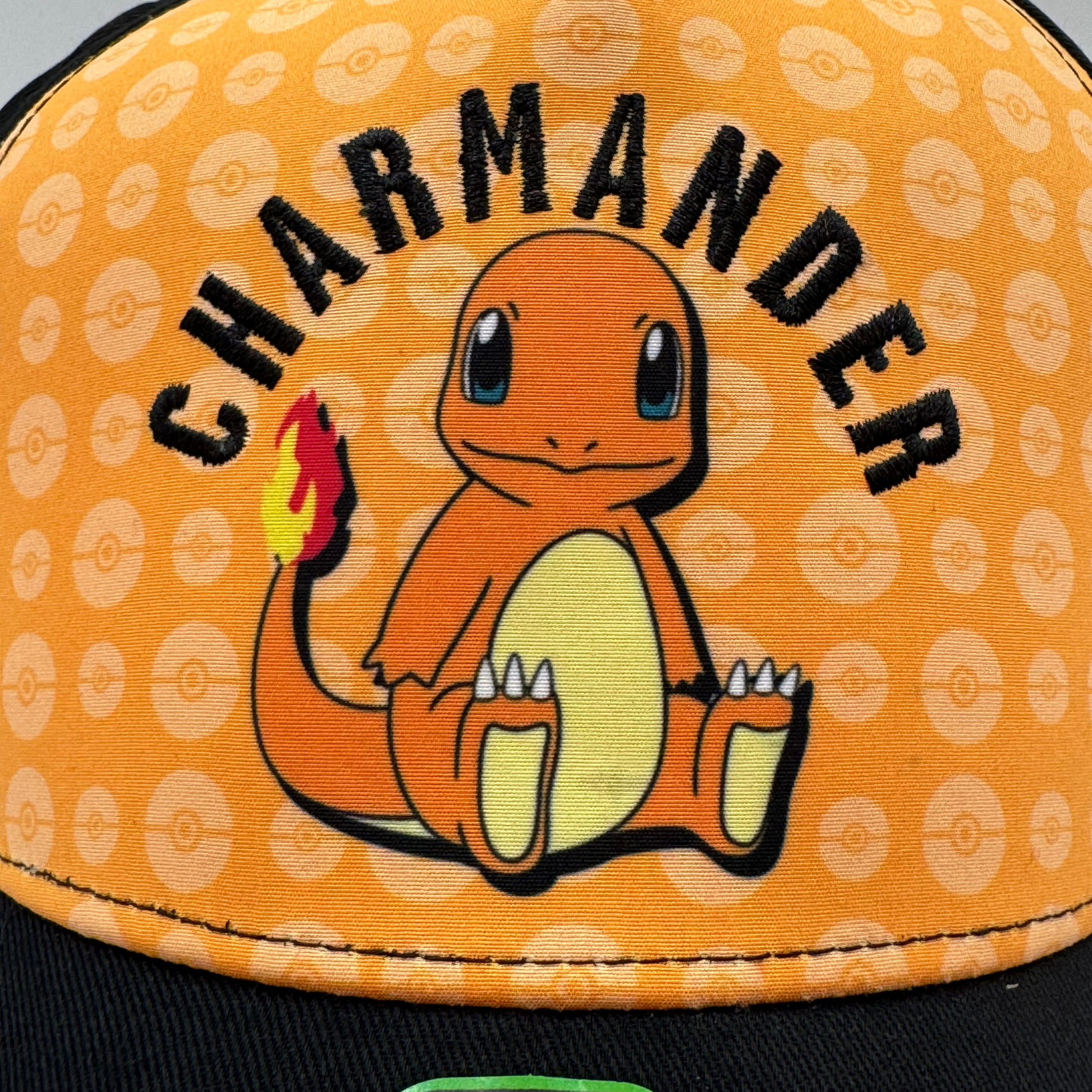 Gorra Infantil Pokémon Charmander Naranja y Negra - Fan Army