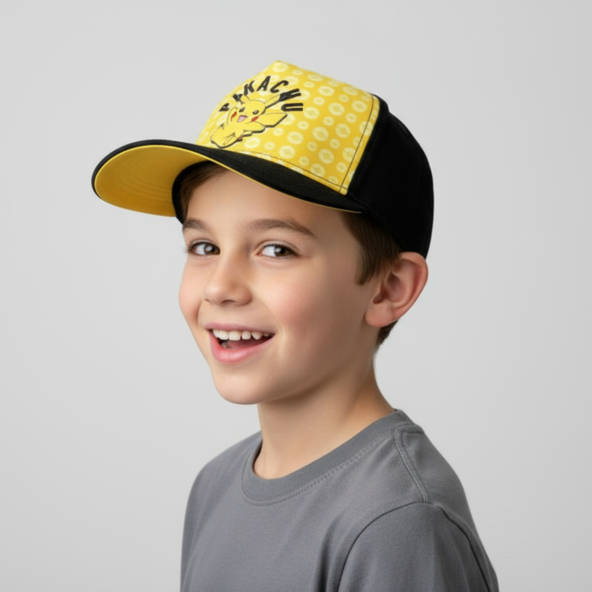 Gorra Infantil Pokémon Pikachu Amarilla y Negra - Fan Army