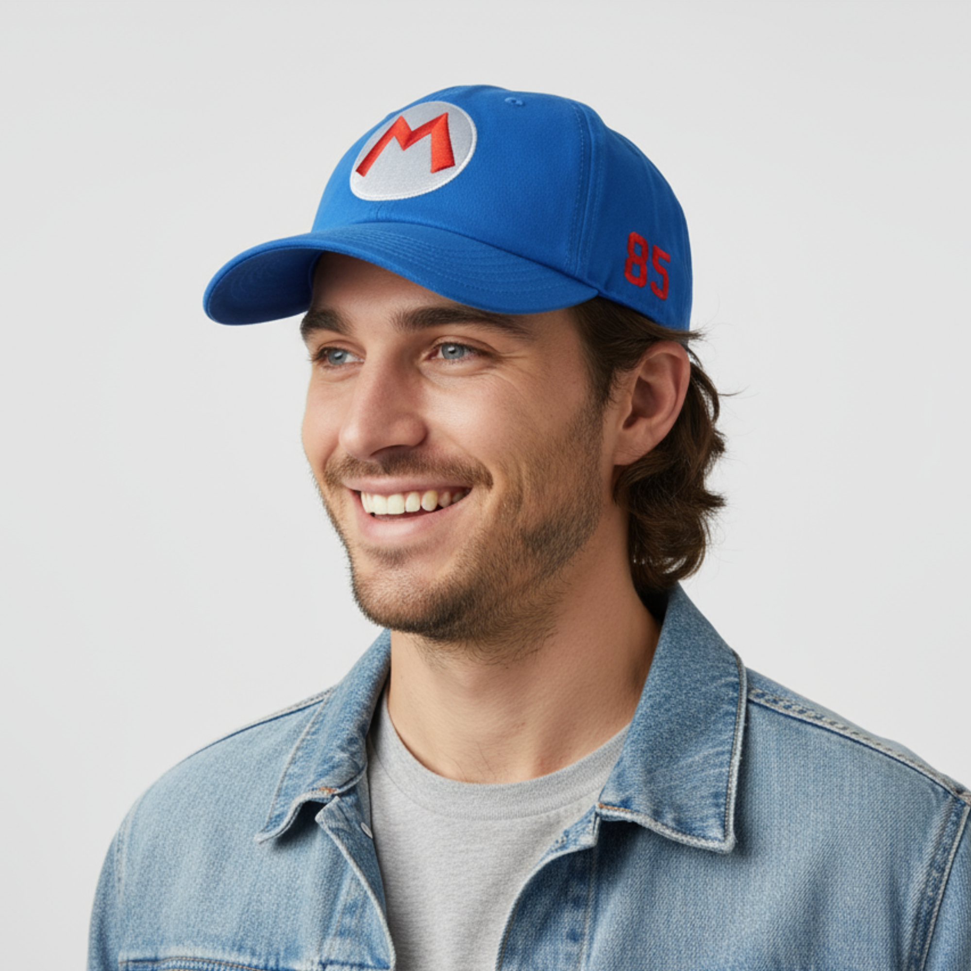 Gorra Super Mario M Azul - Fan Army