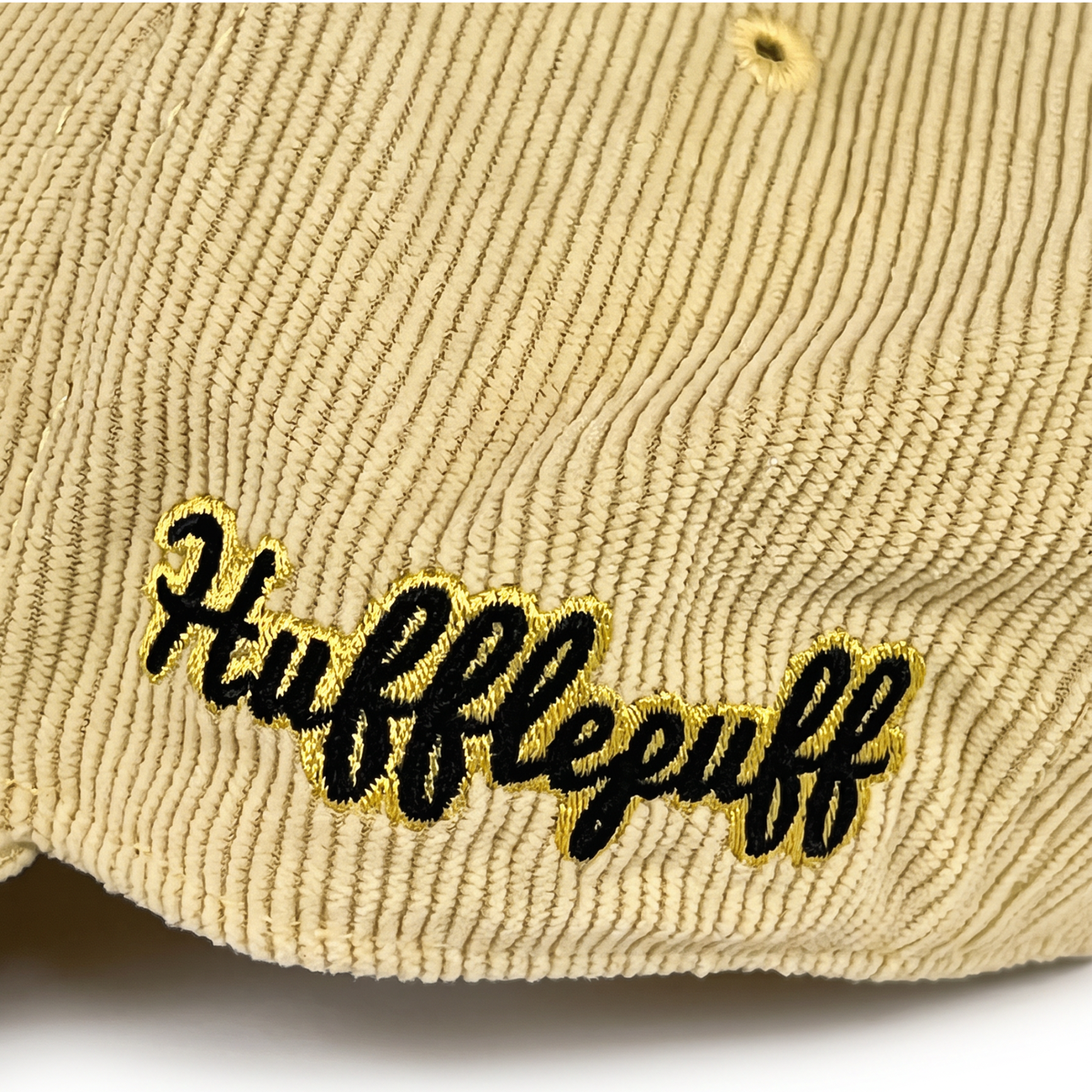 Gorra Harry Potter Pana Hufflepuff Adulto Beige Bordada Ajustable