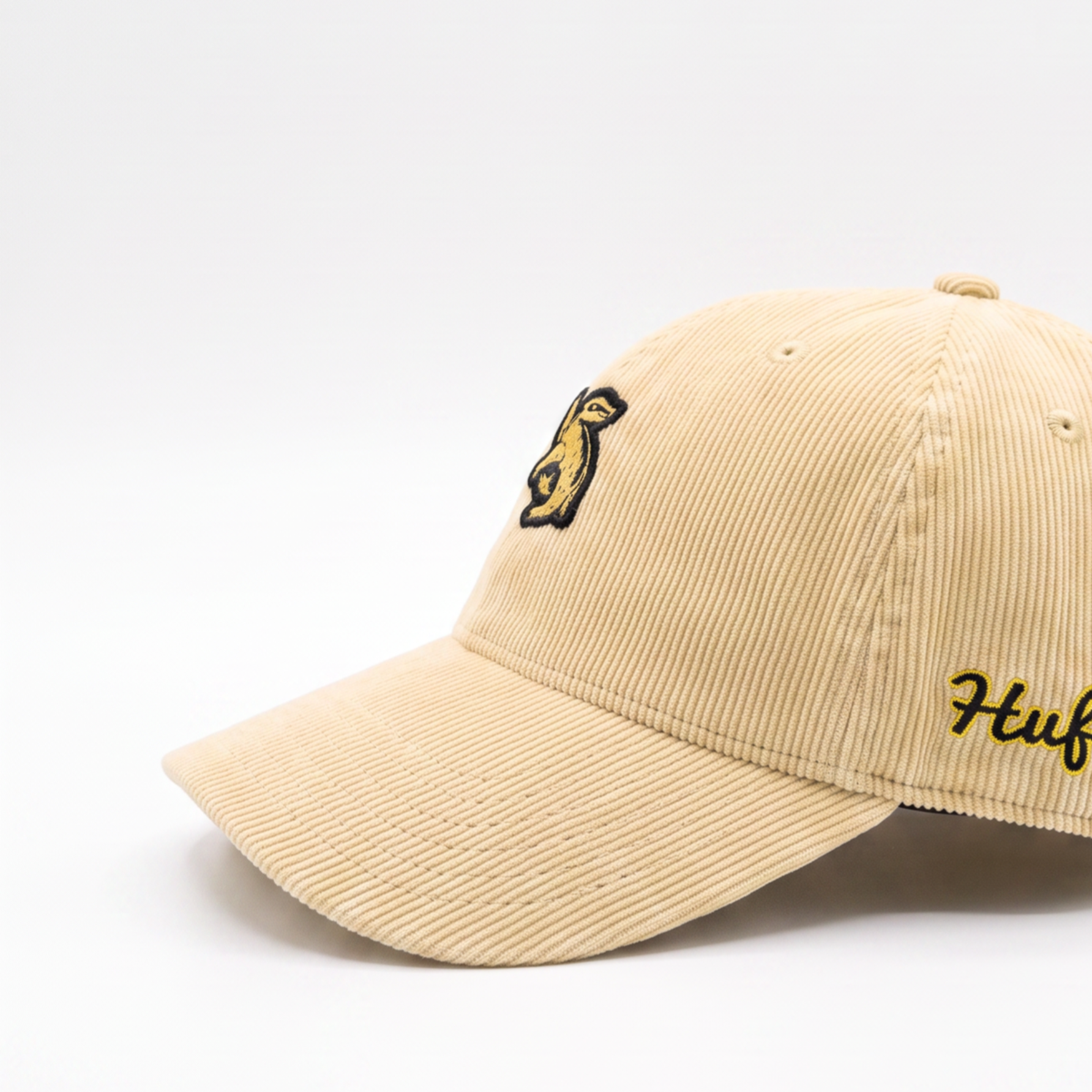 Gorra Harry Potter Pana Hufflepuff Adulto Beige Bordada Ajustable