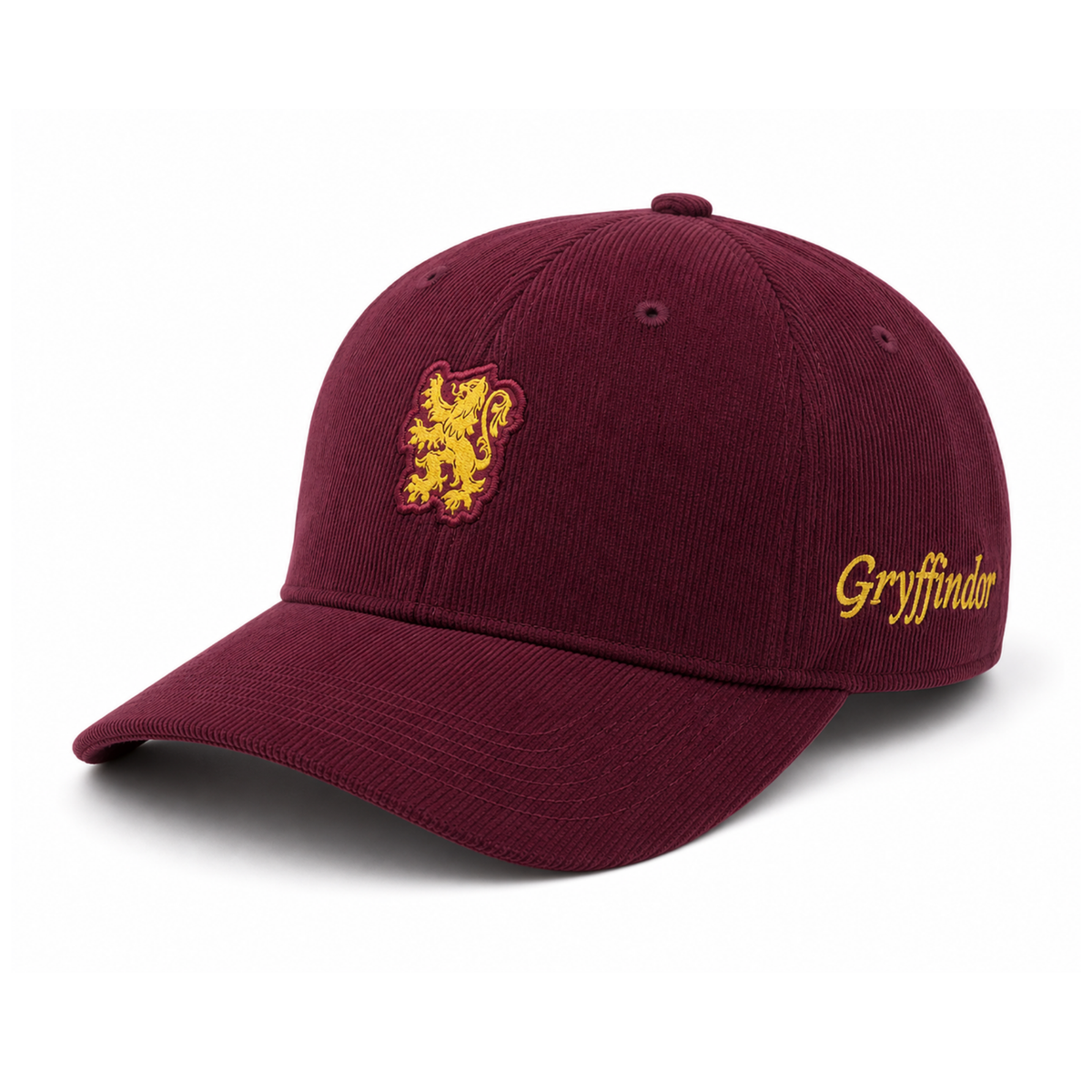 Gorra Harry Potter Pana Gryffindor Adulto Vino Bordada Ajustable