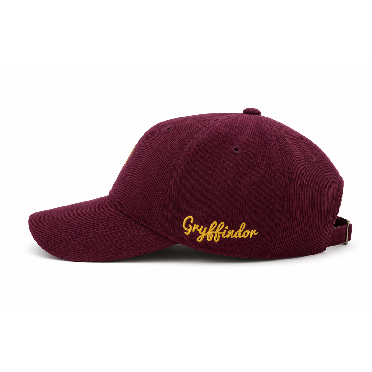 Gorra Harry Potter Pana Gryffindor Adulto Vino Bordada Ajustable