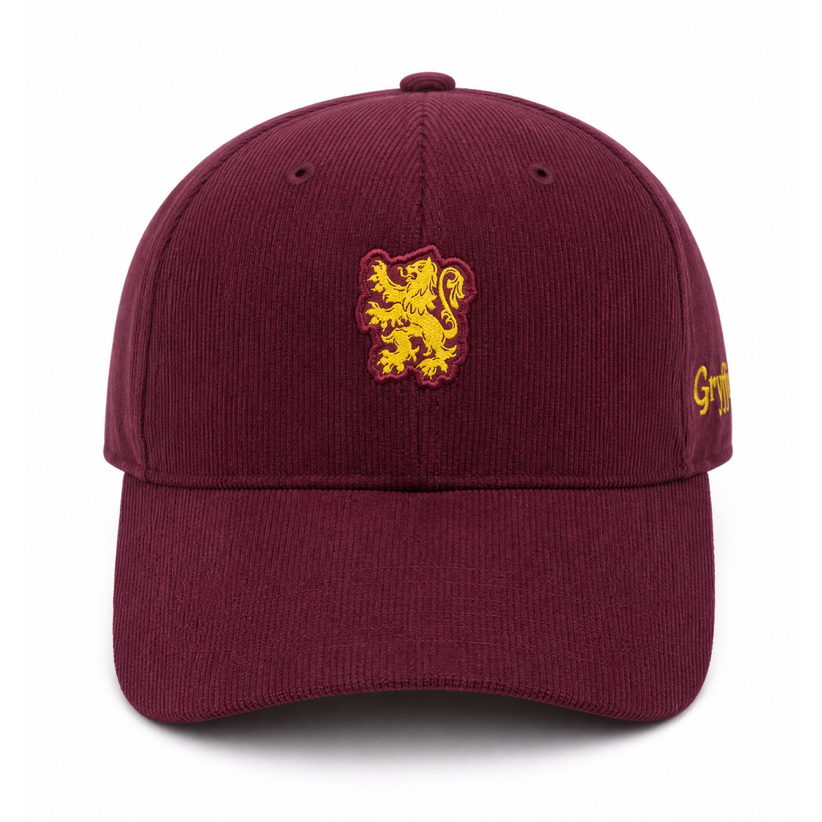 Gorra Harry Potter Pana Gryffindor Adulto Vino Bordada Ajustable