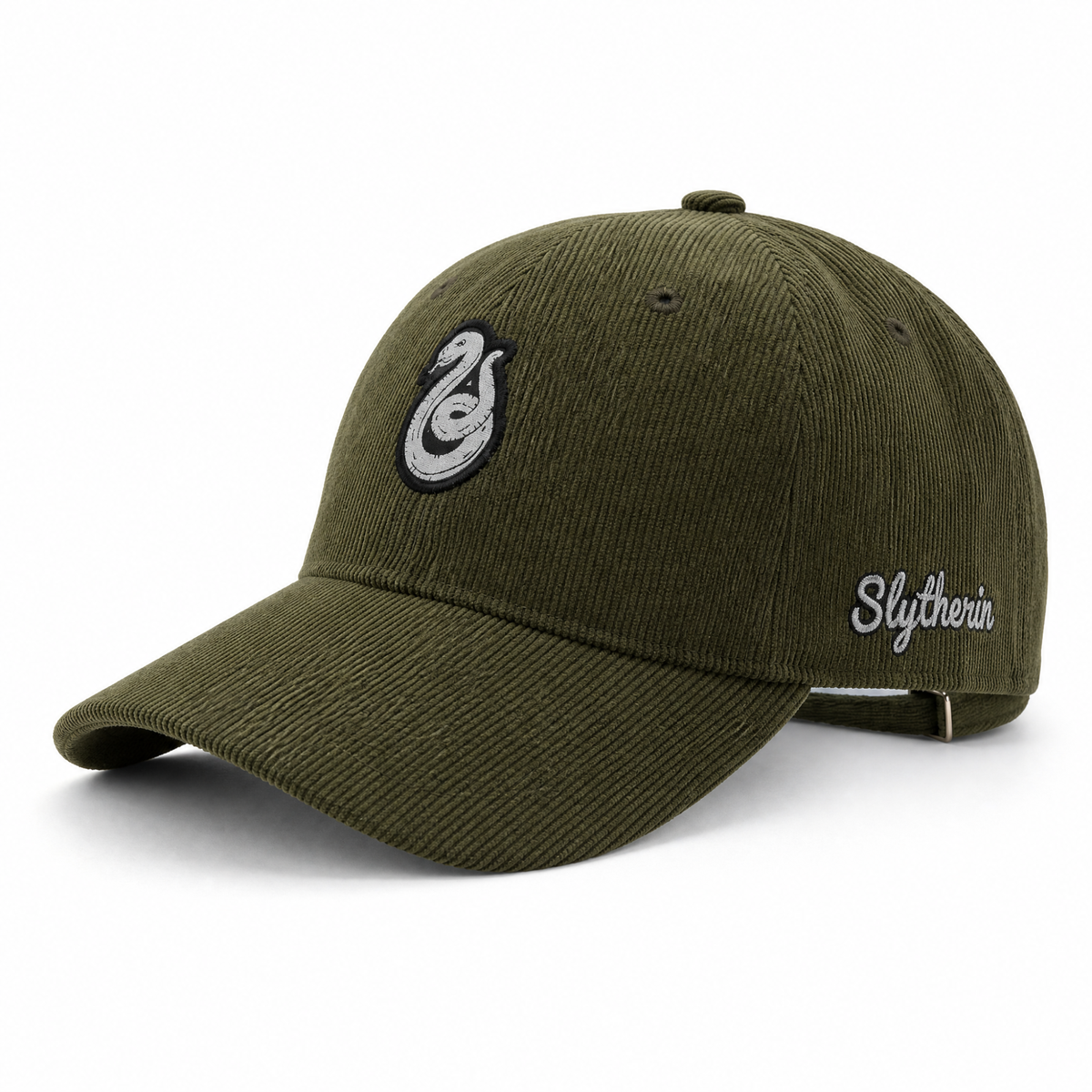 Gorra Harry Potter Pana Slytherin Adulto Verde Bordada Ajustable