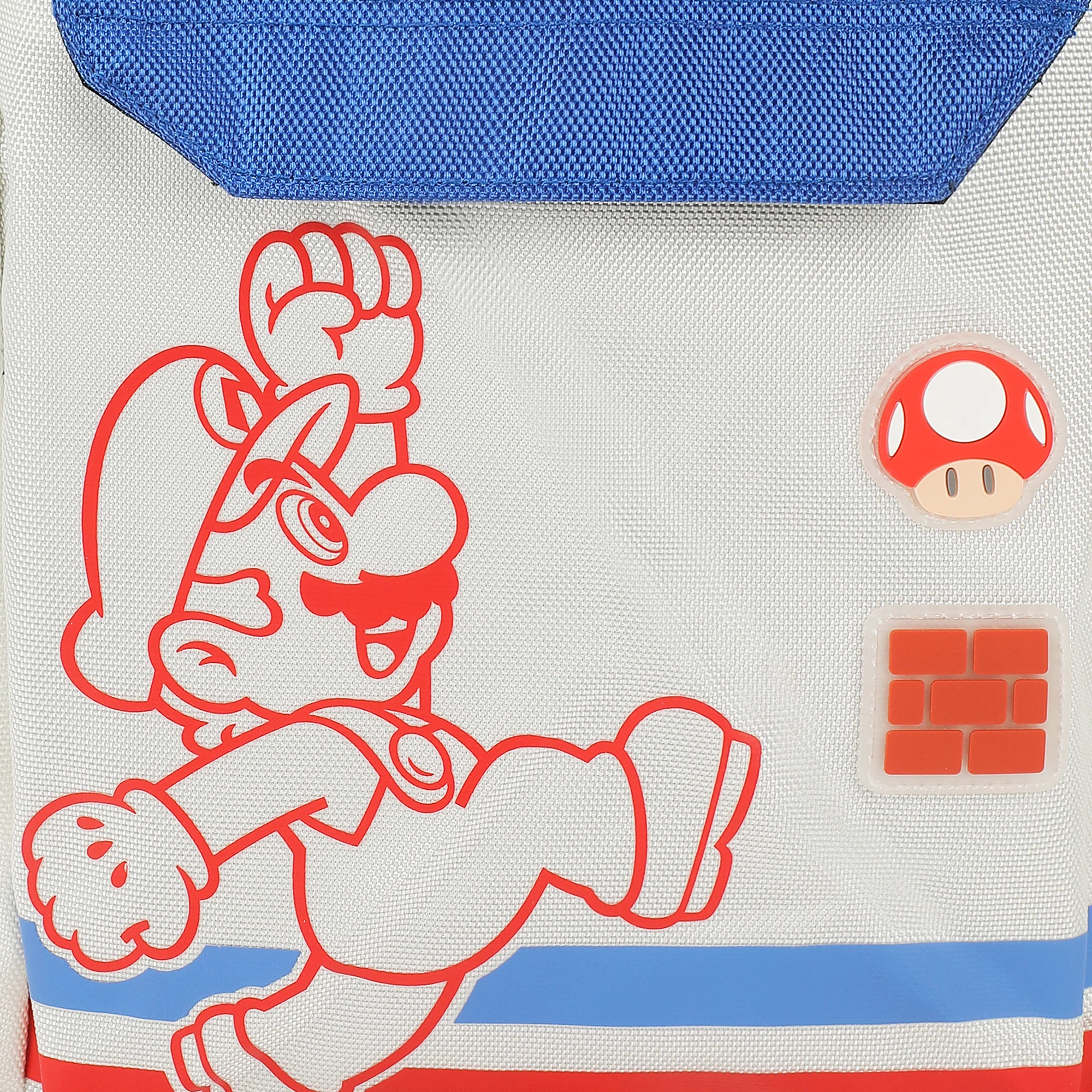 Mochila Super Mario Gamer con Compartimento Laptop | Bolsas Frontales | Ajustable - Fan Army