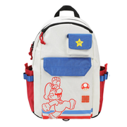 Mochila Super Mario Gamer con Compartimento Laptop | Bolsas Frontales | Ajustable - Fan Army