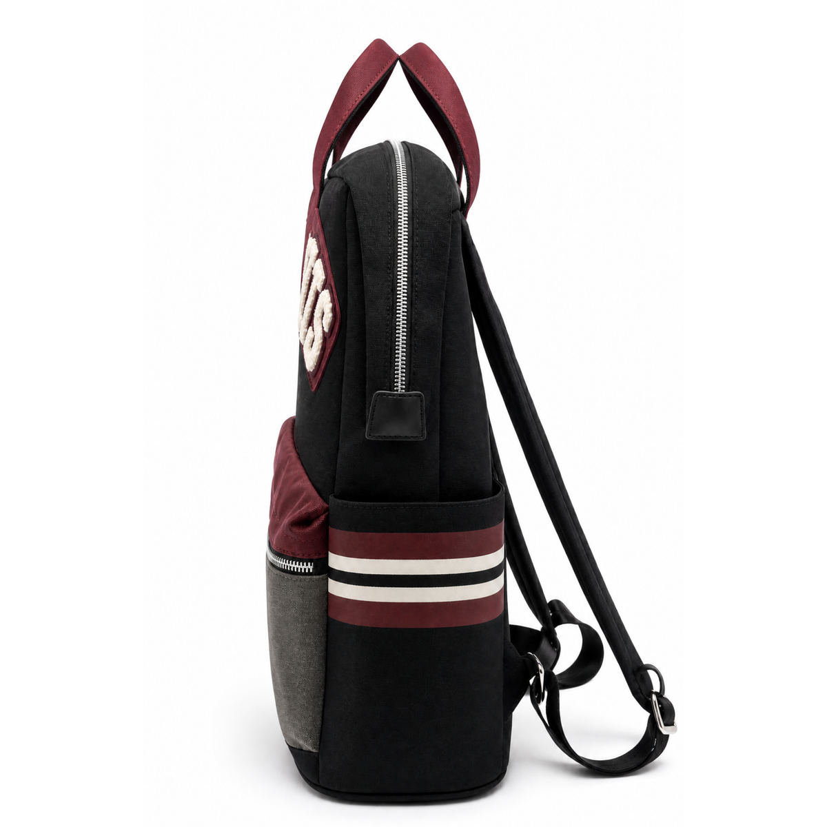 Mochila Harry Potter Hogwarts Negra Escolar con Bolsillo Frontal