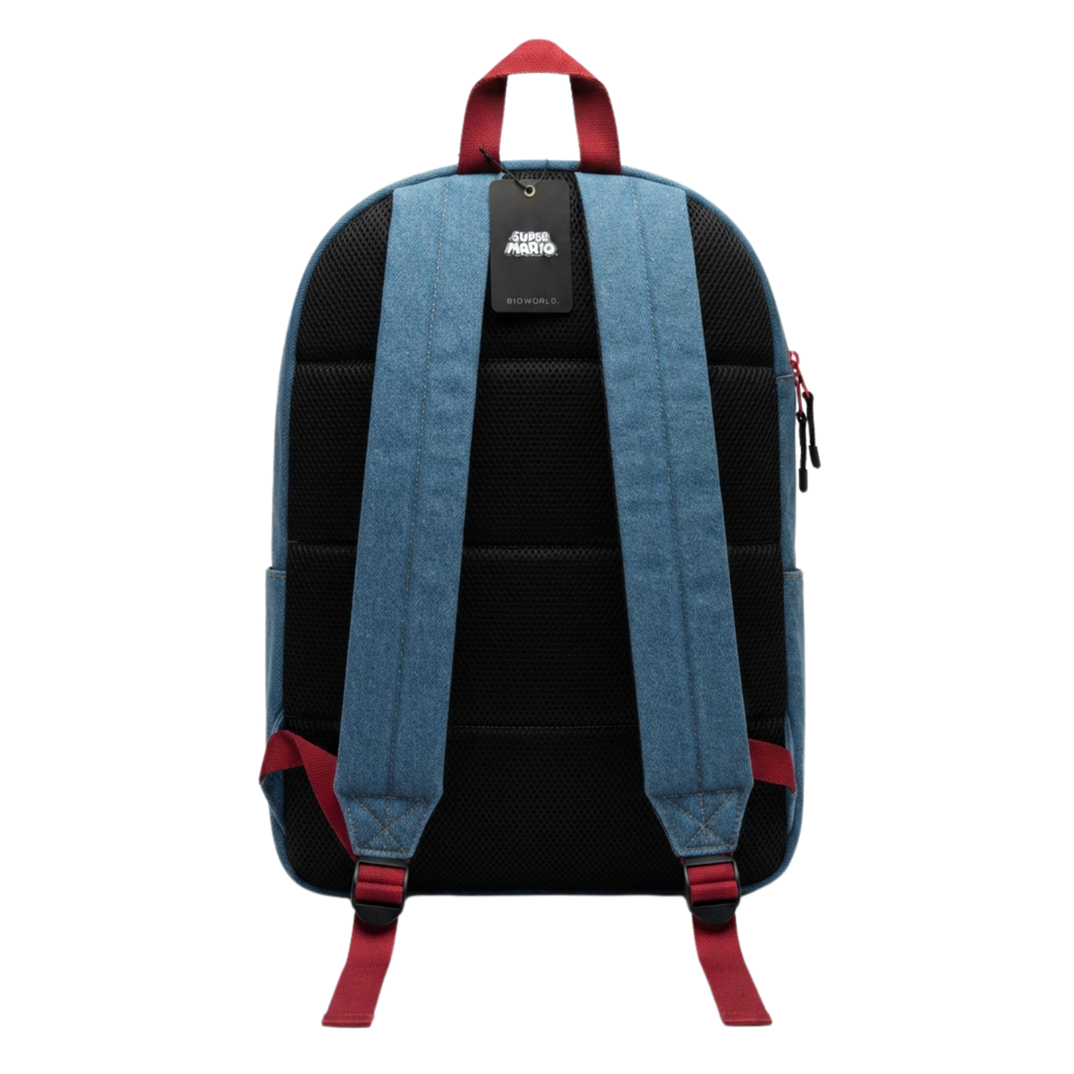 Mochila Super Mario Mezclilla Power Ups para Laptop Oficial