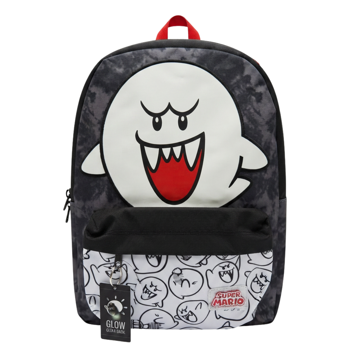 Mochila Super Mario Boo Negra con Diseño Glow in the Dark