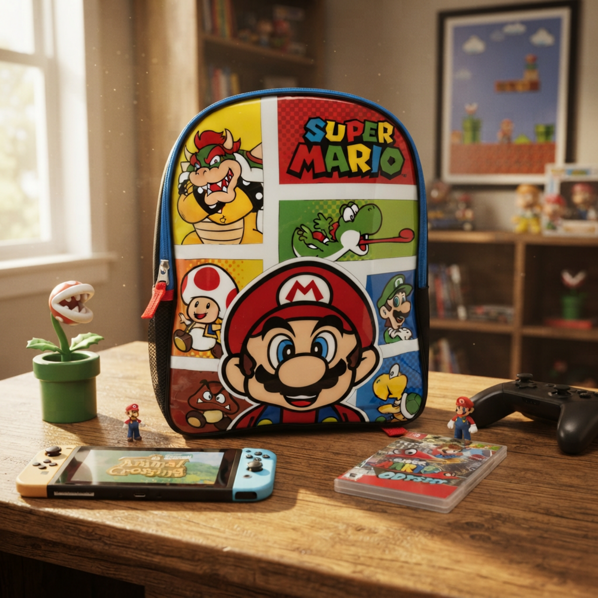 Mochila Super Mario Personajes Multicolor Oficial