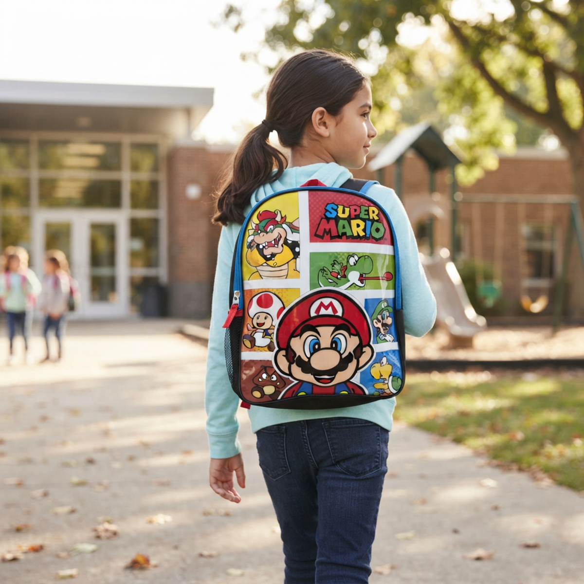 Mochila Super Mario Personajes Multicolor Oficial