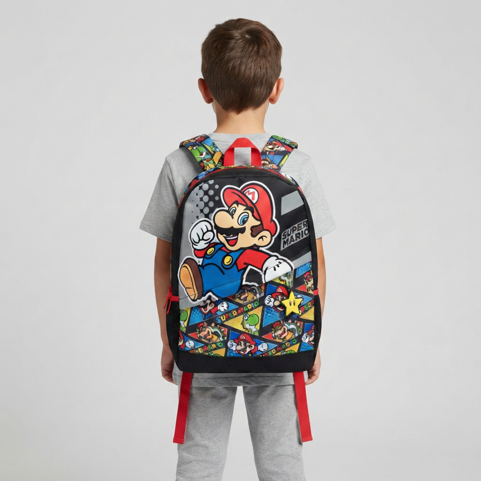 Mochila Escolar Super Mario Mario 3D Nintendo Oficial