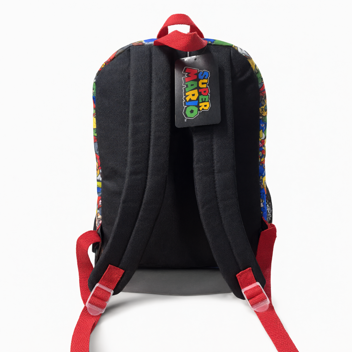 Mochila Super Mario Multicolor Escolar con Bolsillo Frontal