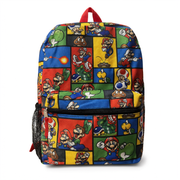 Mochila Super Mario Multicolor Escolar con Bolsillo Frontal