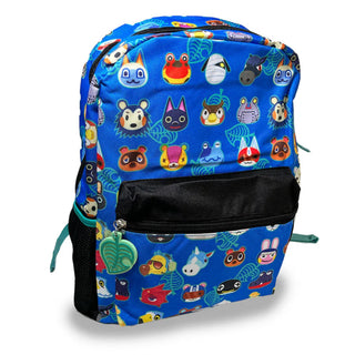 Mochila Escolar Animal Crossing Personajes - Diseño Colorido y Espacioso