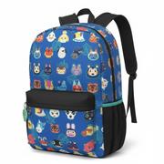 Mochila Escolar Animal Crossing Personajes - Diseño Colorido y Espacioso - Fan Army