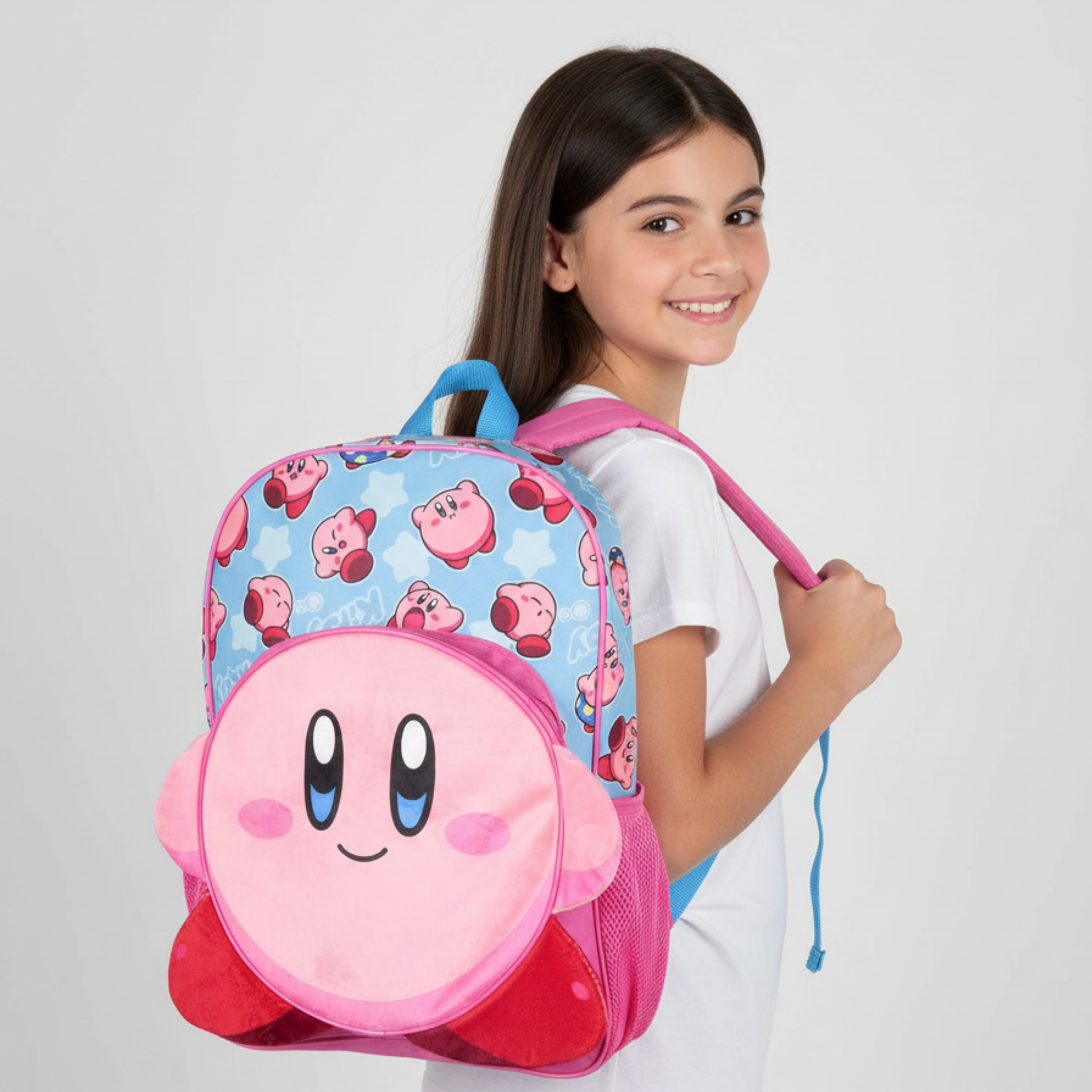 Mochila Infantil Kirby 3D Oficial Nintendo - Fan Army