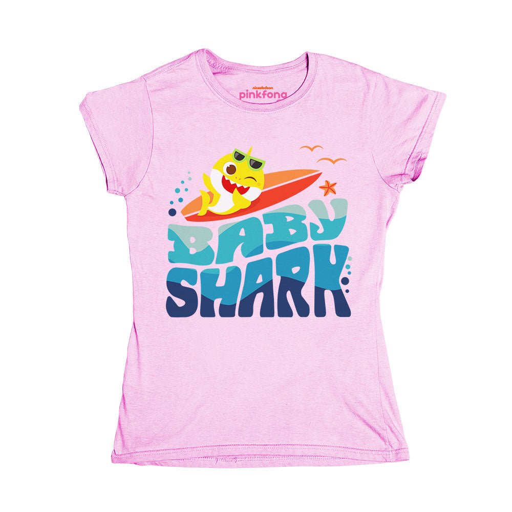 Playera Niña Baby Shark - Surf - Fan Army