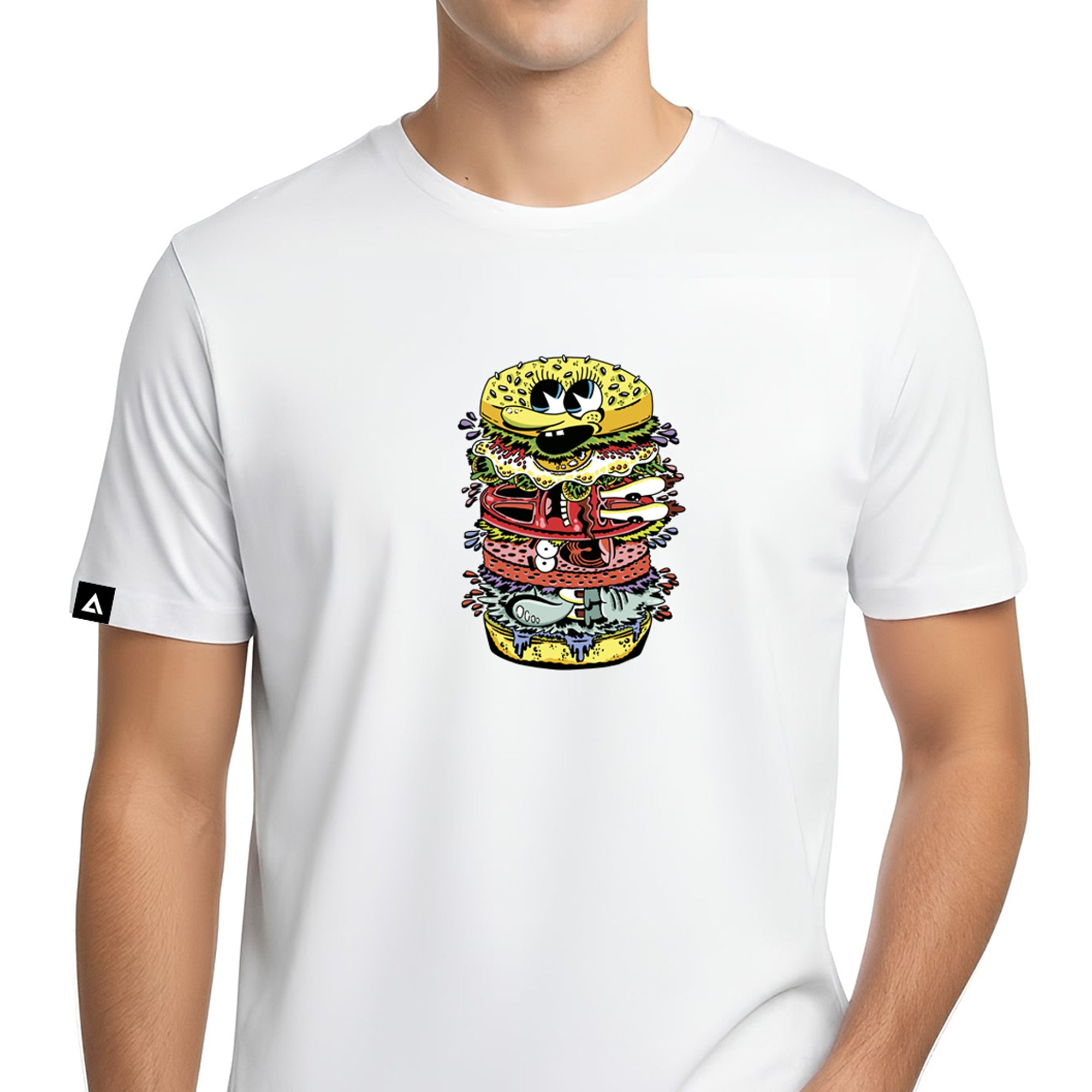 Playera Bob Esponja Hombre Mujer Blanco Krustypants Cangreburger