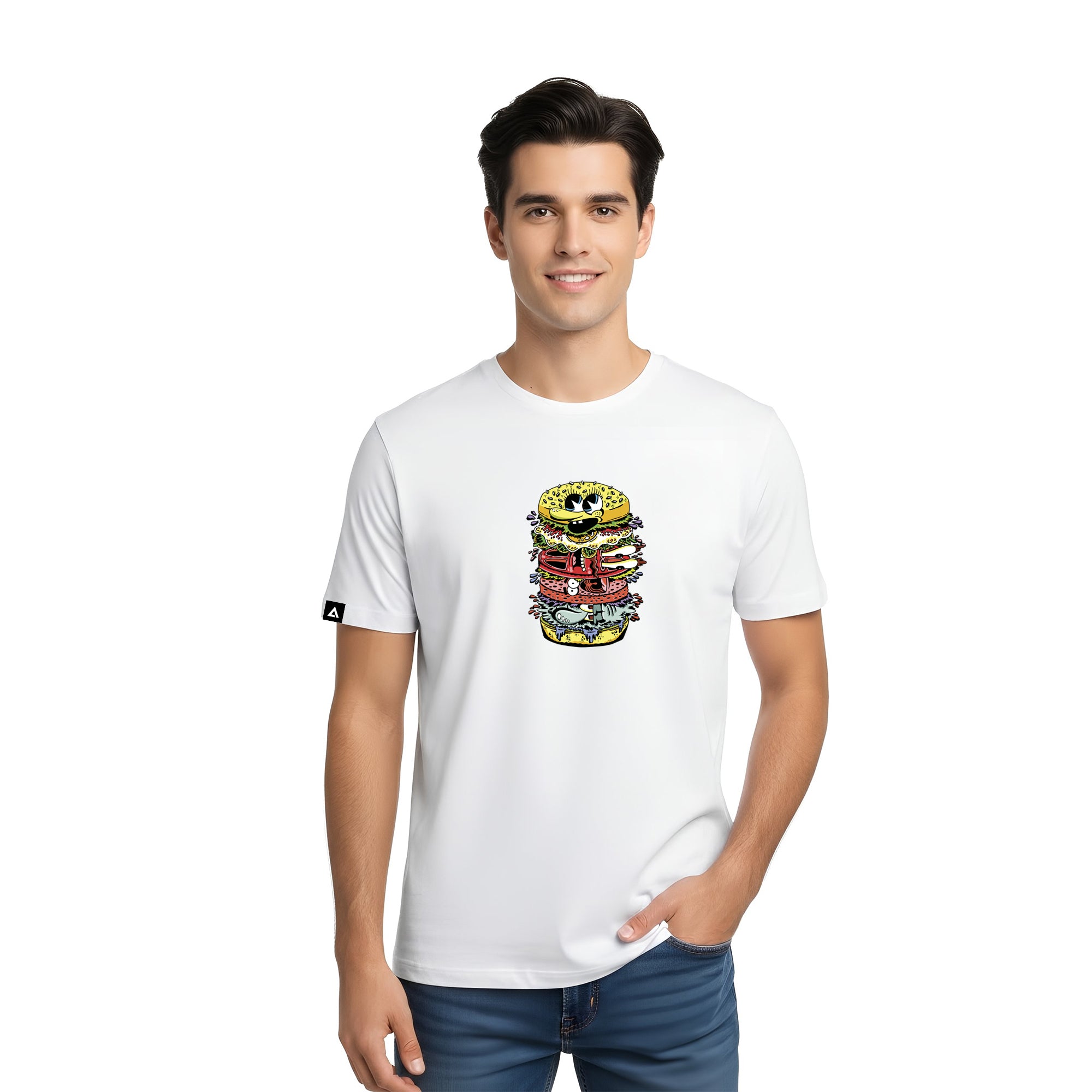 Playera Bob Esponja Hombre Mujer Blanco Krustypants Cangreburger