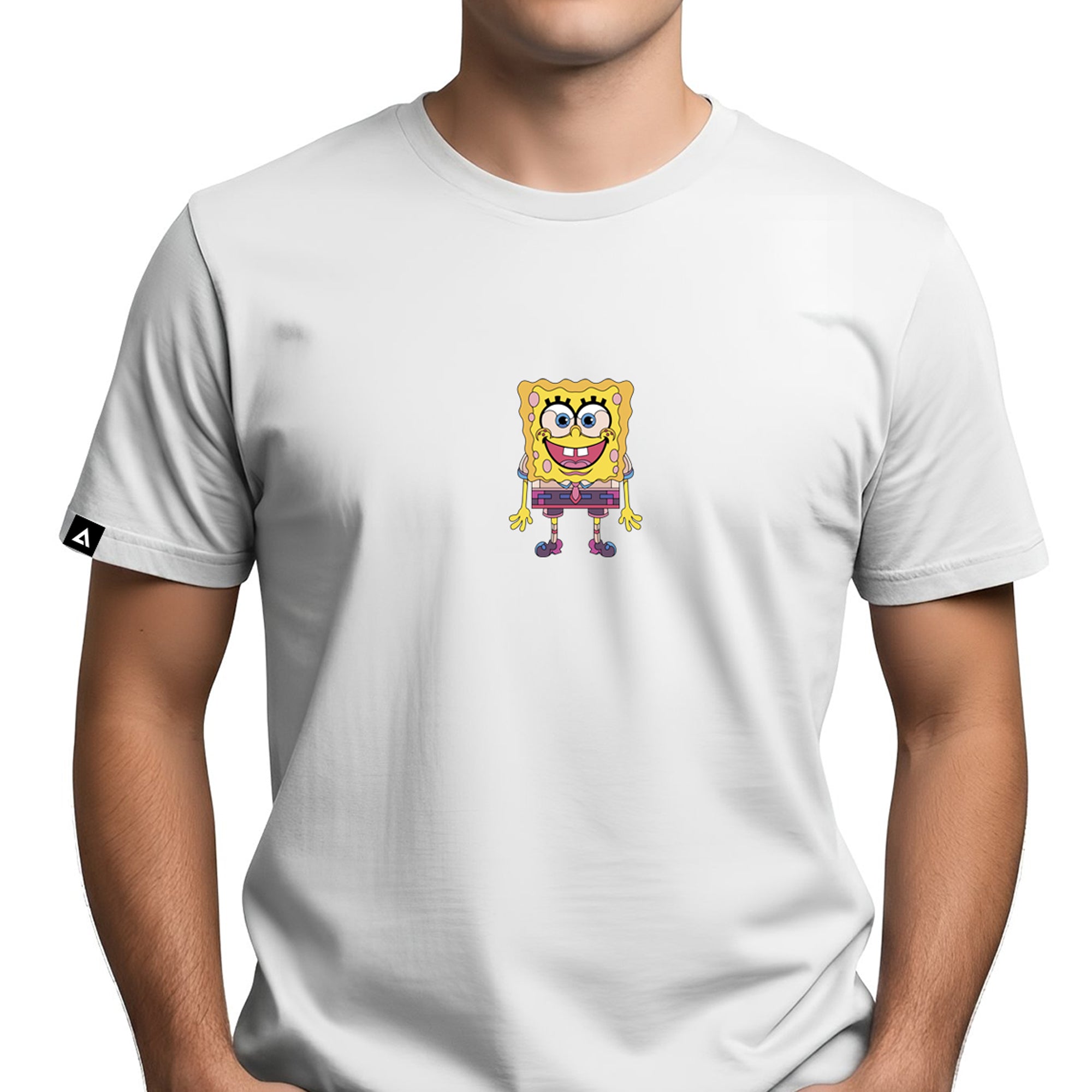 Playera Bob Esponja Hombre Mujer Blanco by Raul Urias