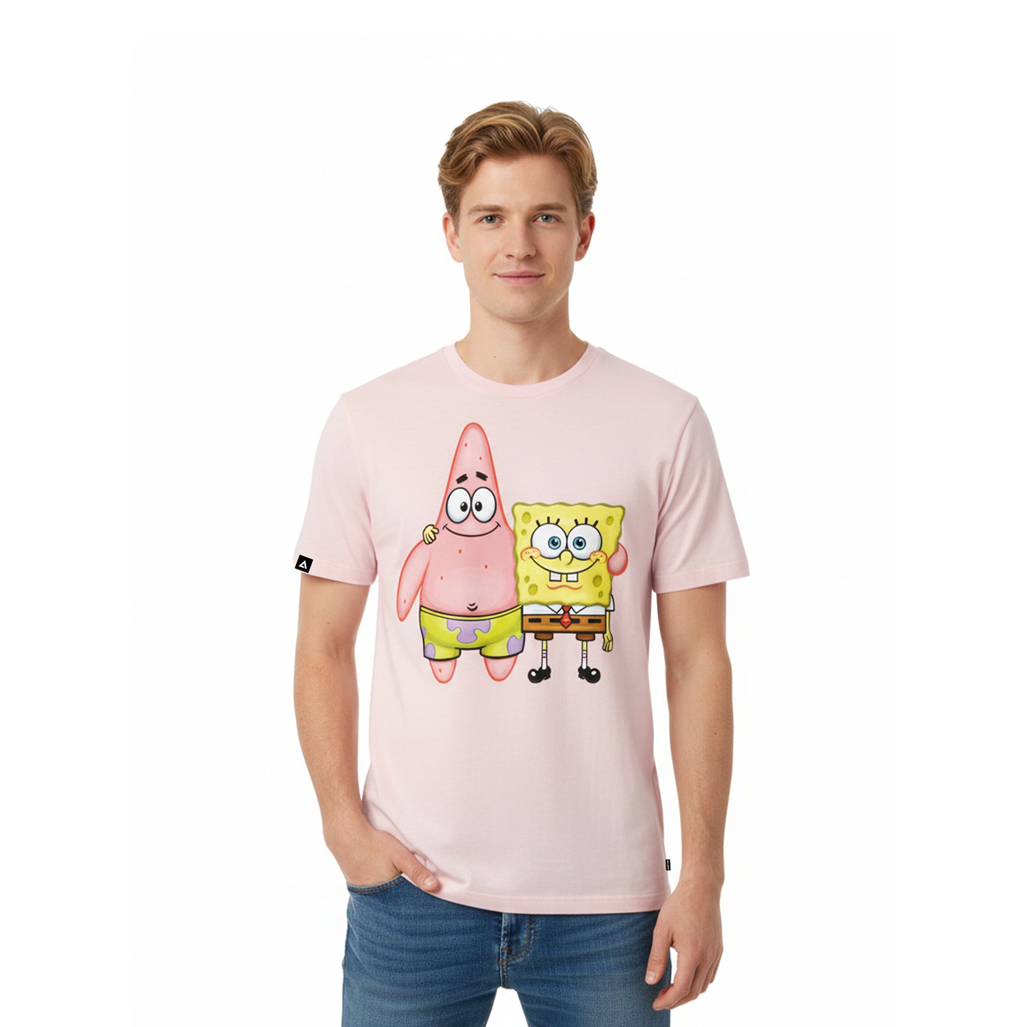 Playera Bob Esponja Hombre Mujer Rosa Hug