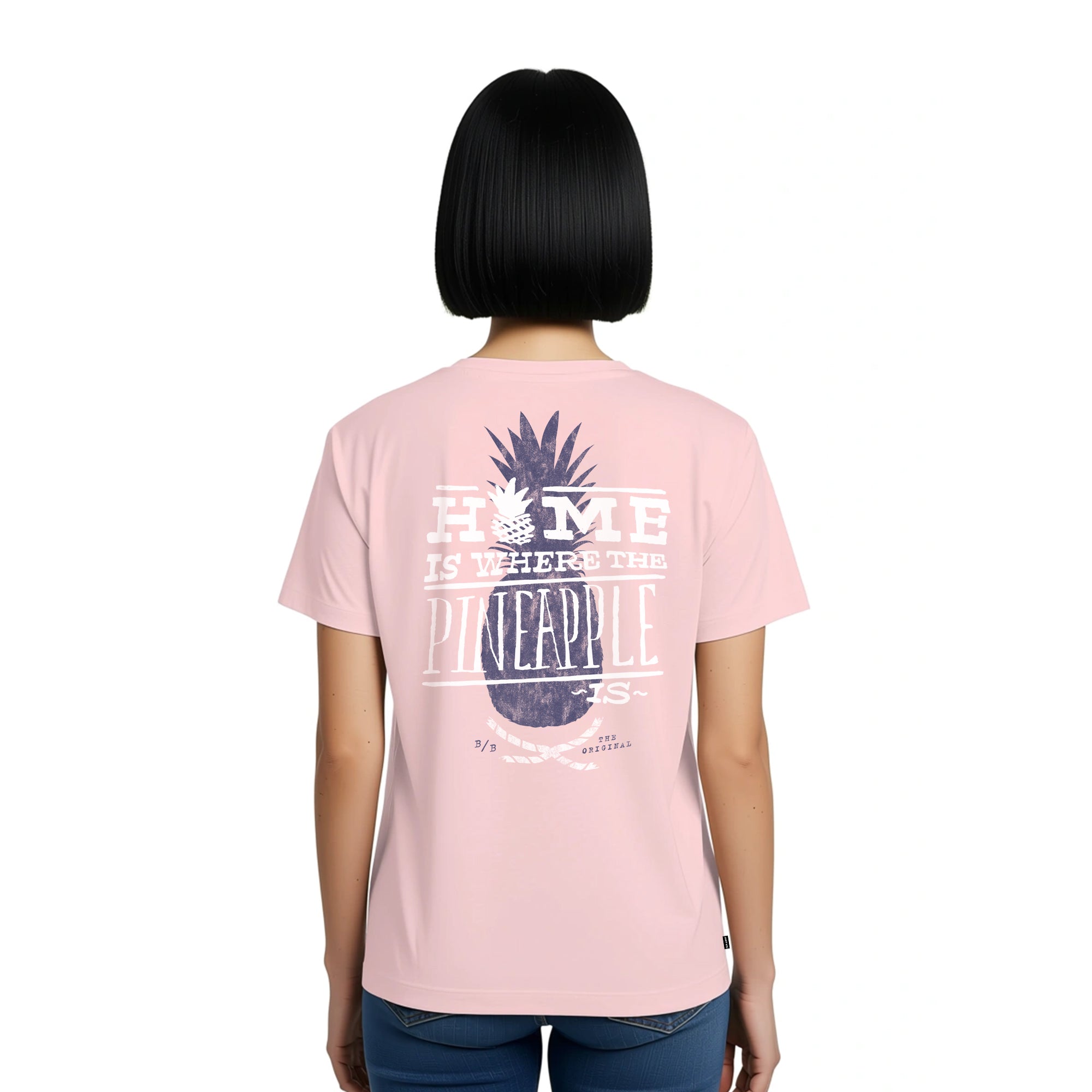 Playera Bob Esponja Hombre Mujer Rosa Pineapple