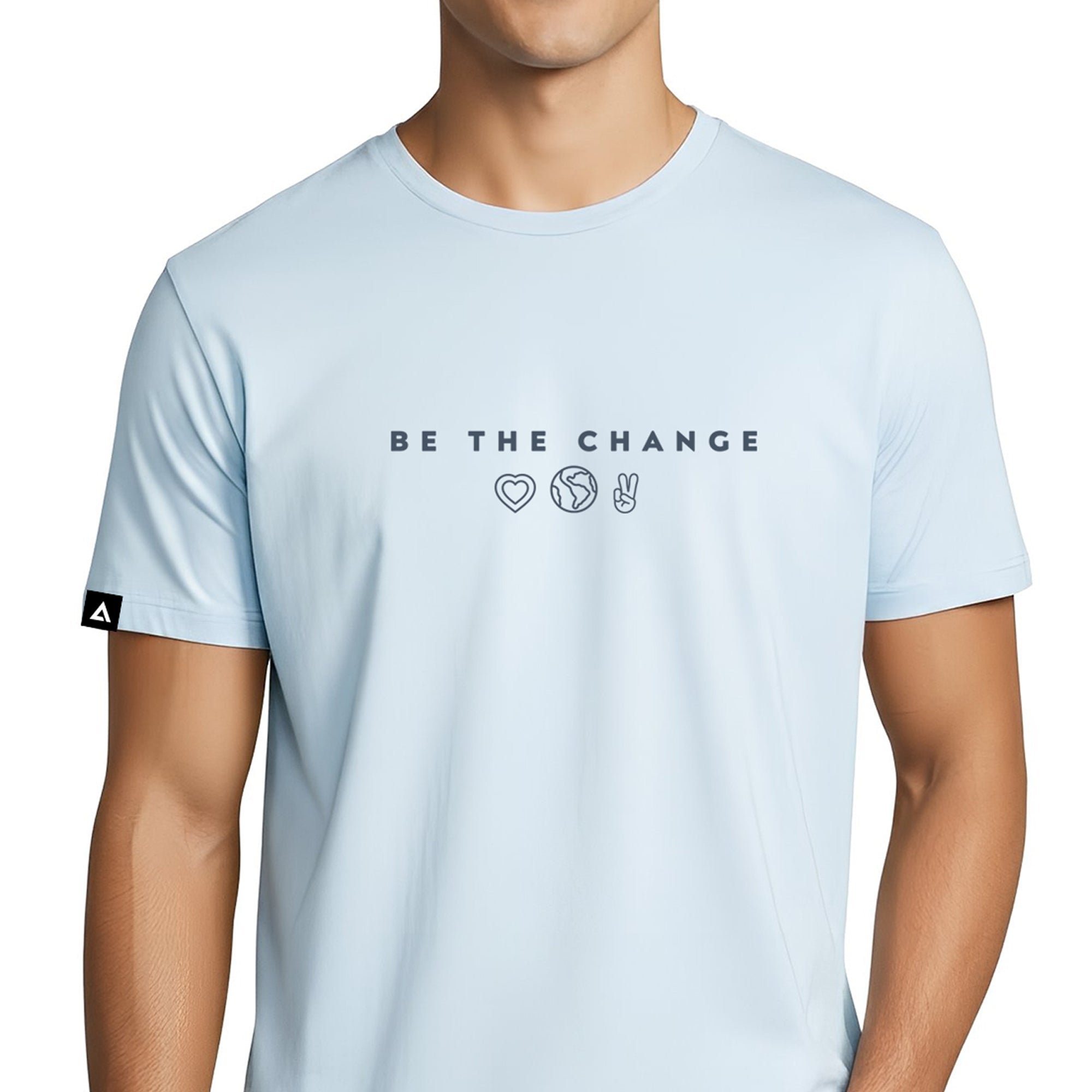 Playera Bob Esponja Hombre Mujer Azul Cielo Be the Change