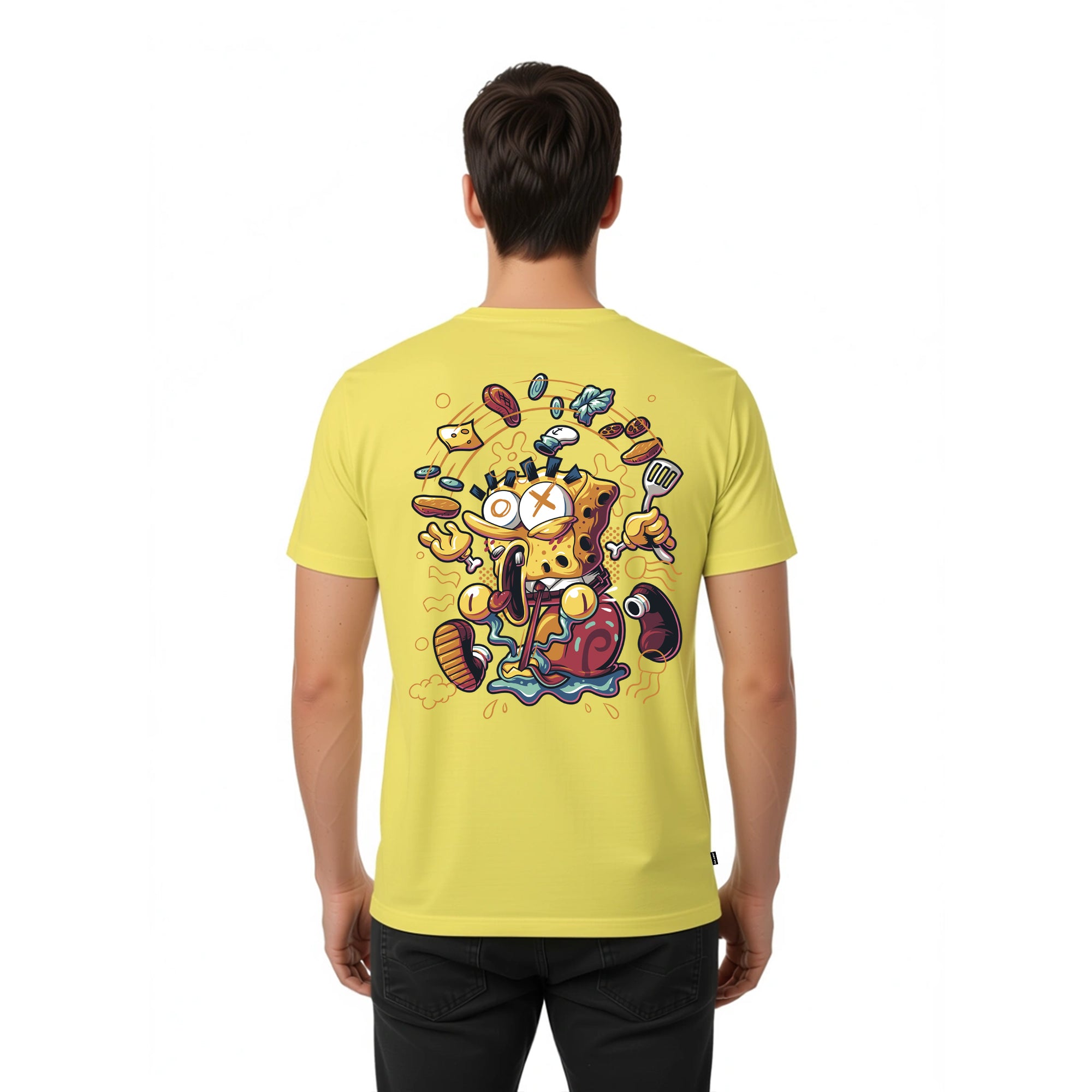 Playera Bob Esponja Hombre Mujer Amarillo Krustypants Burger