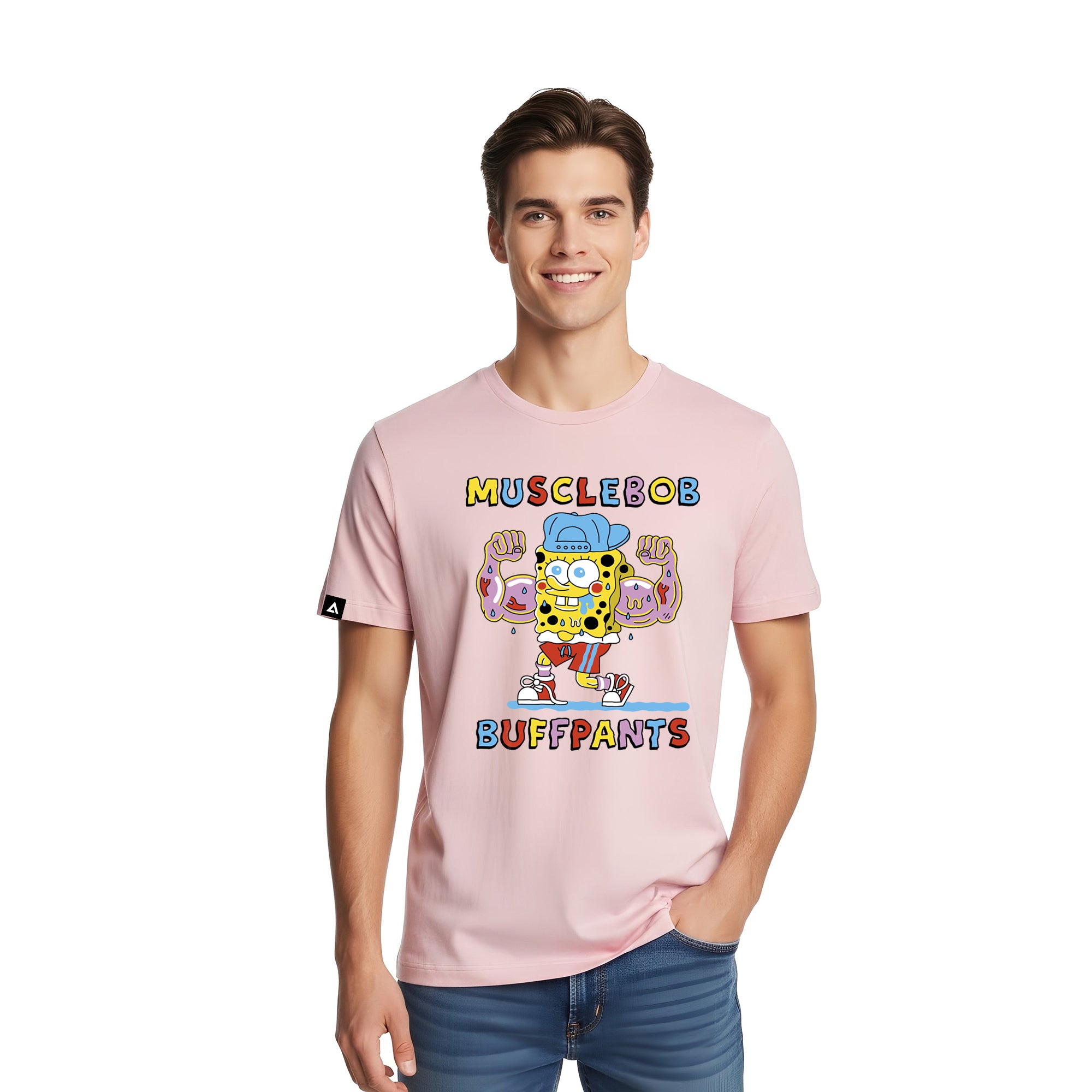 Playera Bob Esponja Hombre Mujer Rosa Krustypants Musclebob