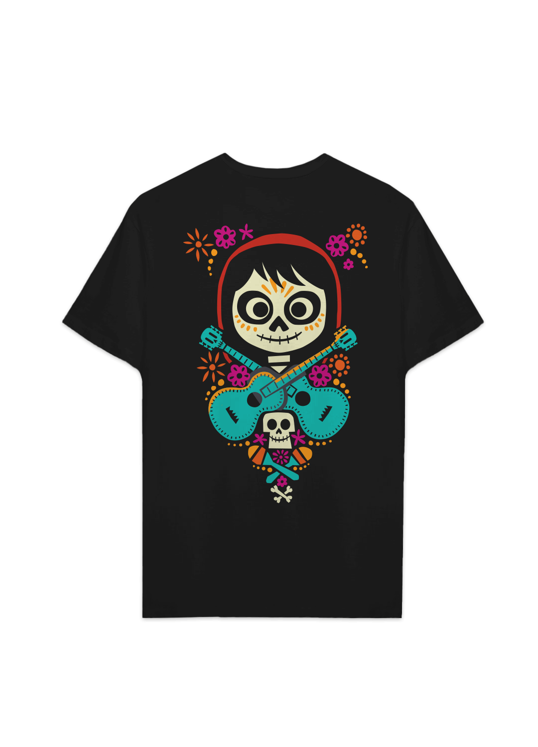 Playera Coco Hombre Mujer Negro Disney Pixar Original Miguel Calavera - Fan Army