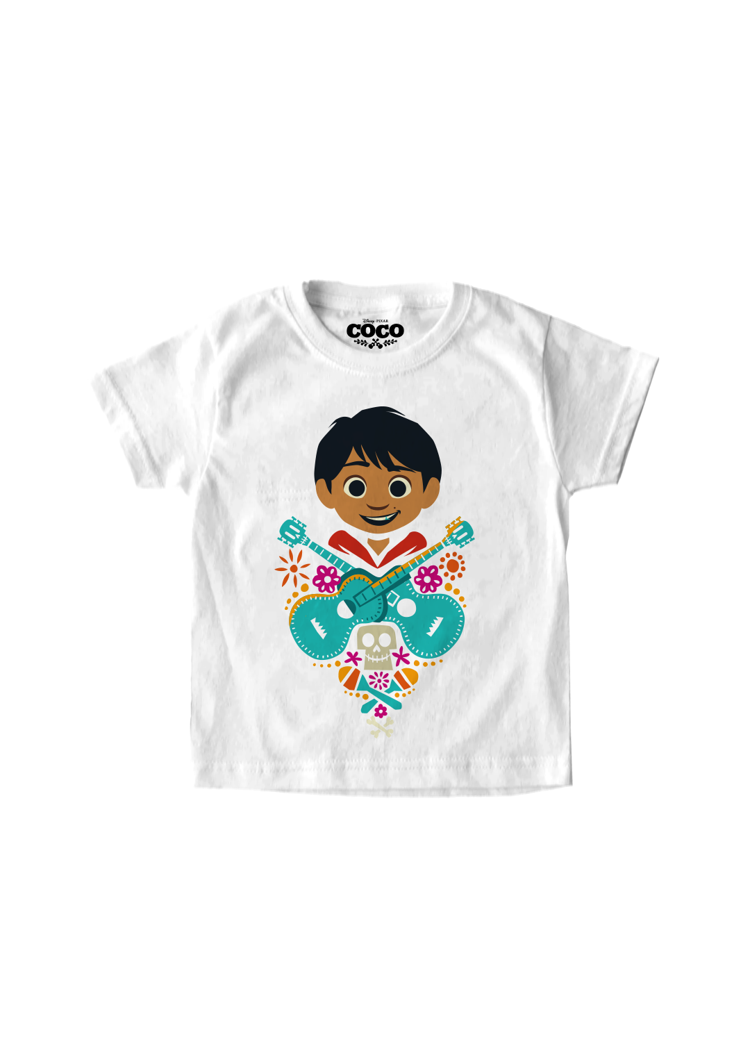 Playera Niño Coco Niño Niña Blanco Disney Pixar Original Miguel - Fan Army