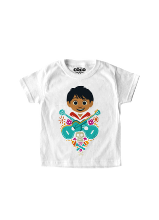 Playera Niño Coco Niño Niña Blanco Disney Pixar Original Miguel
